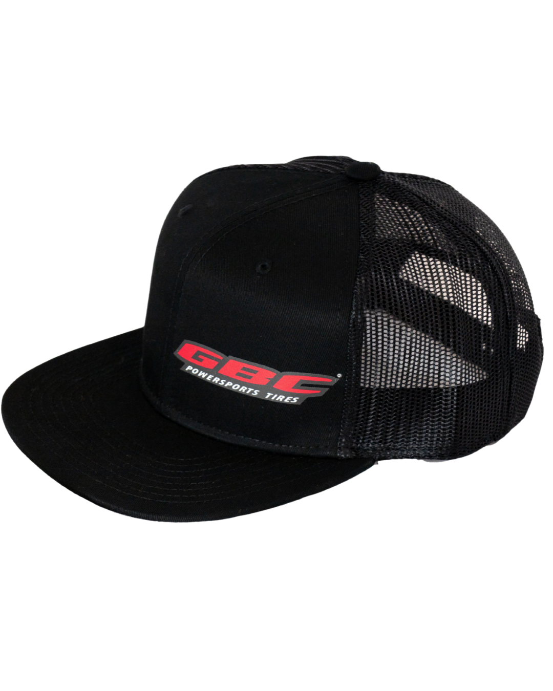 GBC Powersports Black Hat with Red Logo